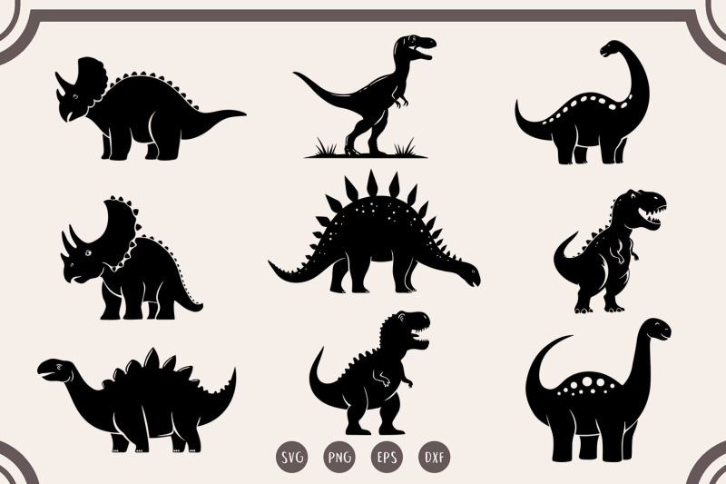 cute-dinosaur-svg-dinosaur-silhouette-bundle-svg-dino-svg