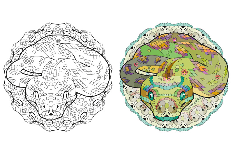 decorative-snakes-for-coloring