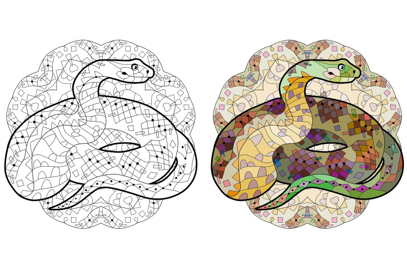 decorative-snakes-for-coloring