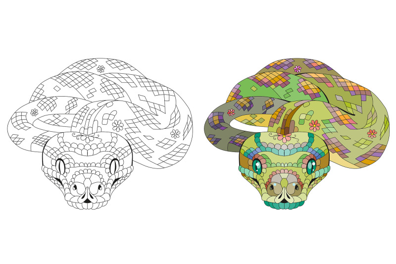 decorative-snakes-for-coloring