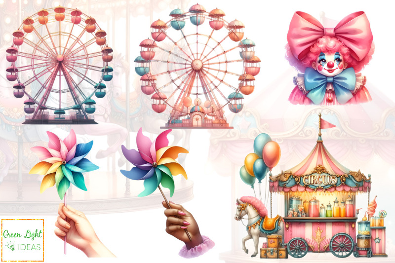 summer-carnival-clipart-circus-graphics-funfair-illustrations