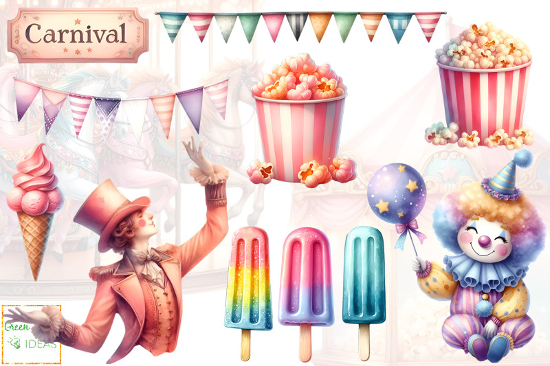 summer-carnival-clipart-circus-graphics-funfair-illustrations
