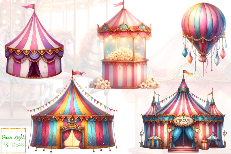 summer-carnival-clipart-circus-graphics-funfair-illustrations