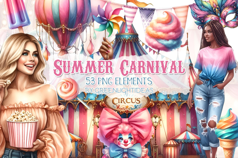 summer-carnival-clipart-circus-graphics-funfair-illustrations