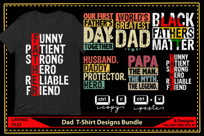 dad-t-shirt-designs-bundle