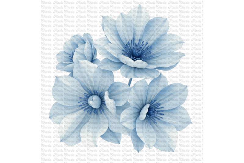 10-dusty-blue-flower-watercolor-clipart-bundle-light-blue-flowers