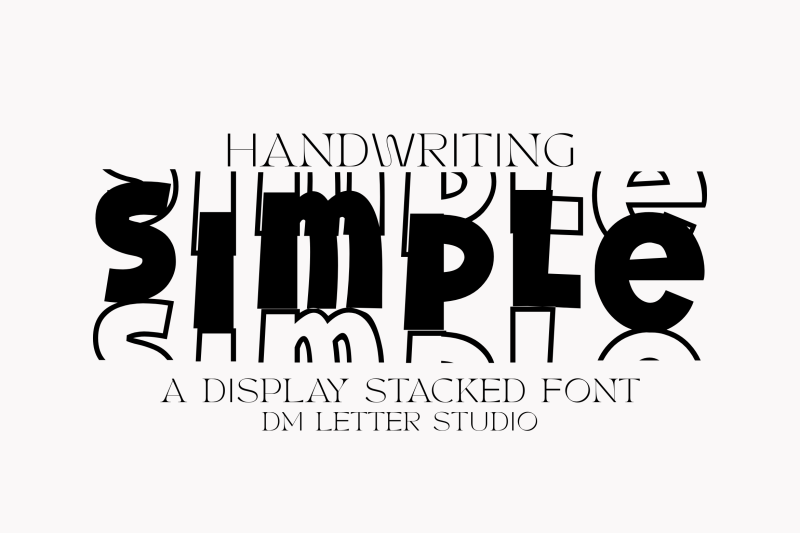 handwriting-simple-stacked