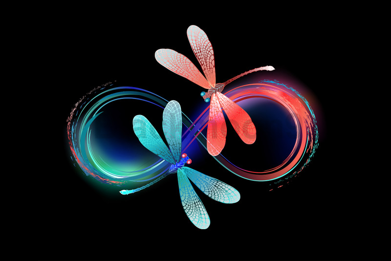 infinity-with-glowing-dragonflies