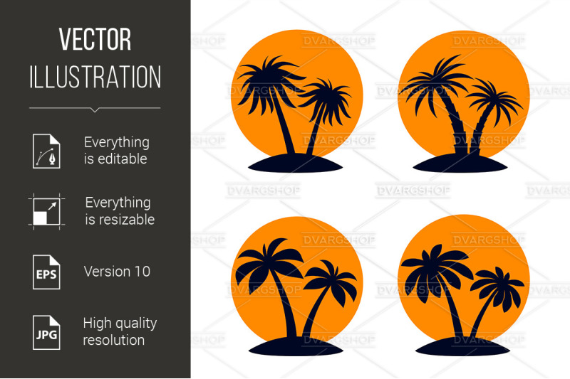 tropical-palm-trees