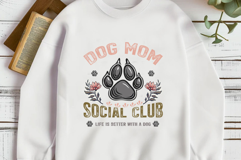 dog-mom-social-club-t-shirt-design
