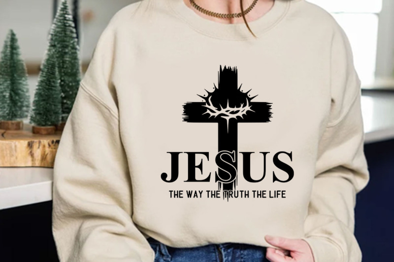jesus-the-way-the-truth-the-life-t-shirt-design
