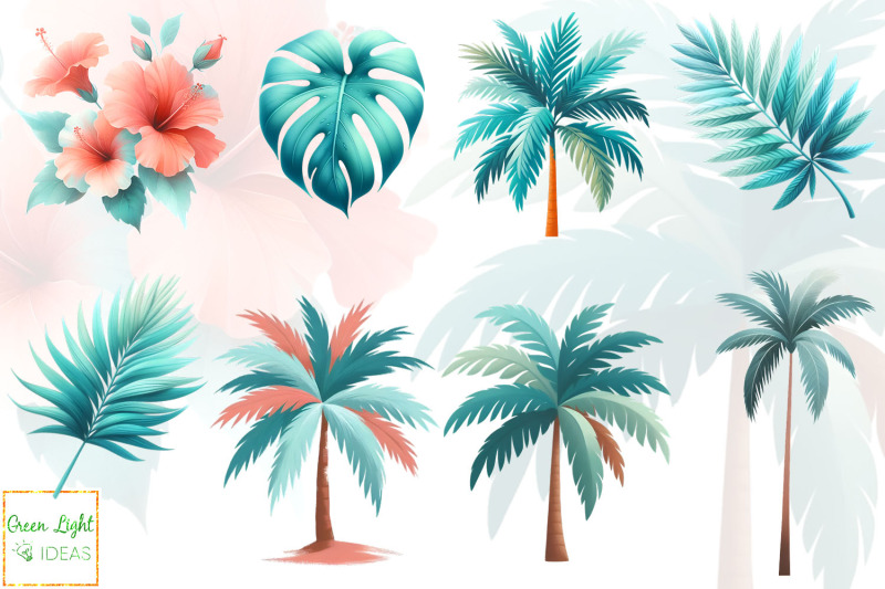 miami-sunset-clipart-summer-beach-graphics-vacation-illustrations