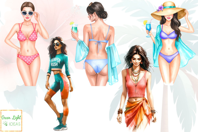 miami-sunset-clipart-summer-beach-graphics-vacation-illustrations