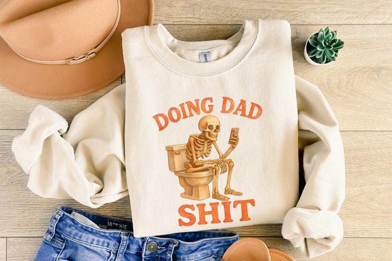 doing-dad-shit-png-funny-t-shirt-design-trendy-men-039-s-humor-retro-sk