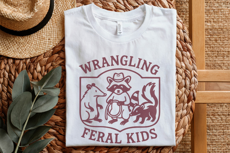 wrangling-feral-kids-png-raccoon-feral-shirt-funny-mom-quote-feral