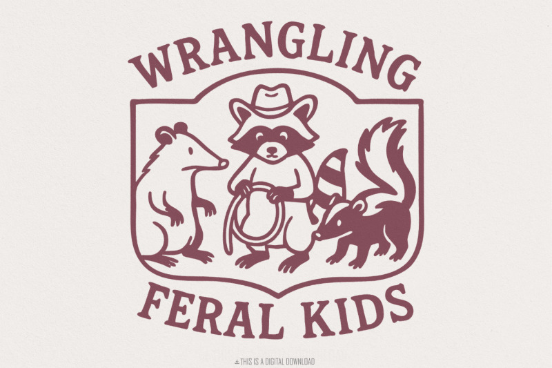 wrangling-feral-kids-png-raccoon-feral-shirt-funny-mom-quote-feral
