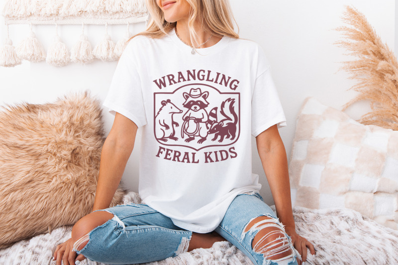 wrangling-feral-kids-png-raccoon-feral-shirt-funny-mom-quote-feral
