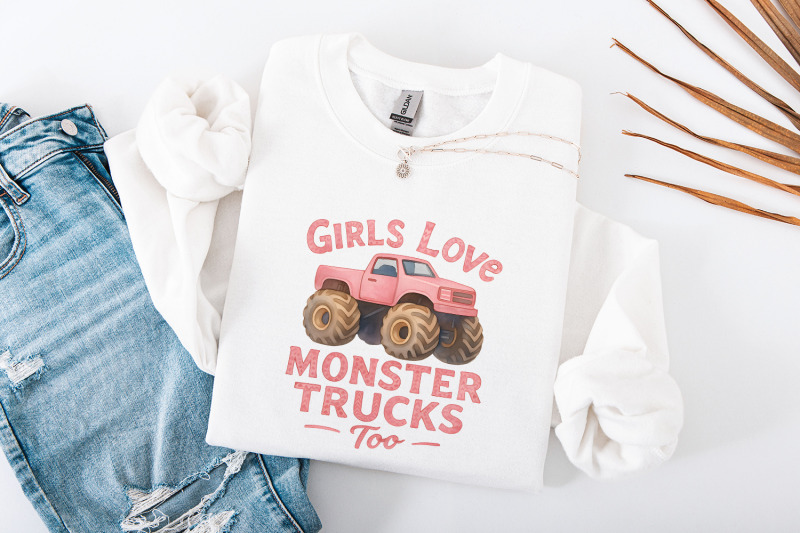 girls-love-monster-trucks-too-png-girls-pink-truck-monster-truck-dig