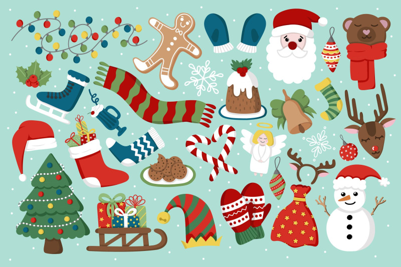 christmas-doodle-set