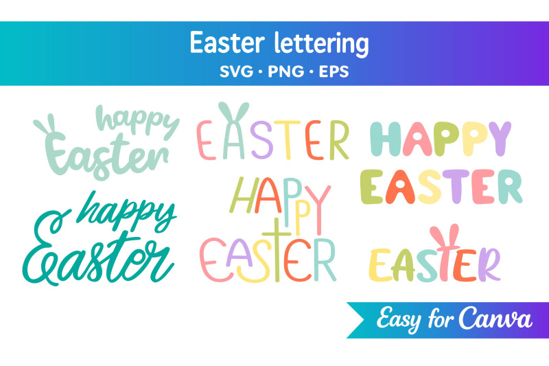 easter-lettering-set