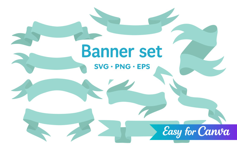 ribbon-banner-set