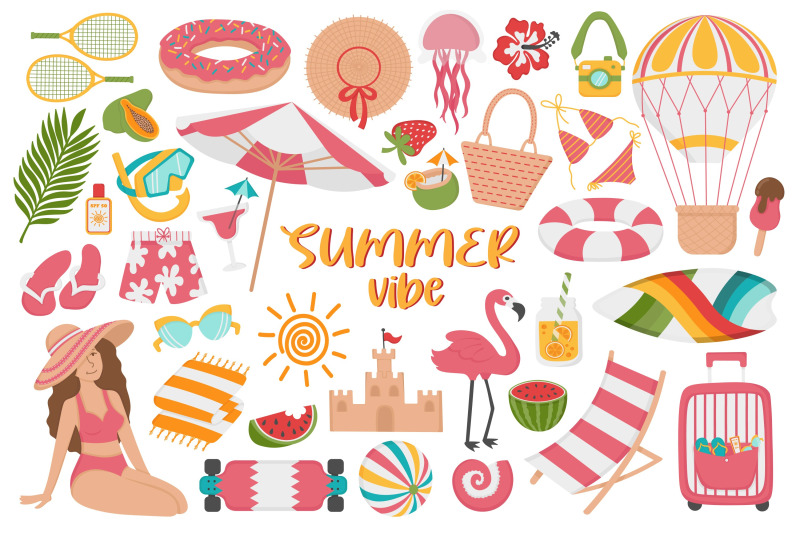 summer-vibe-clipart-set