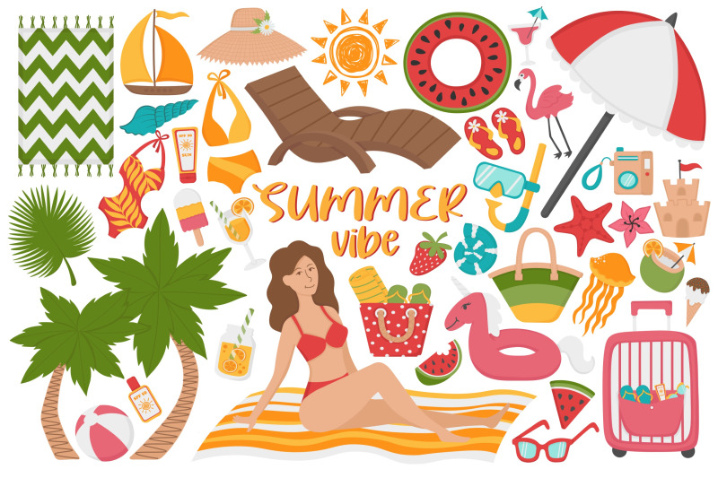 summer-vibe-clipart-set