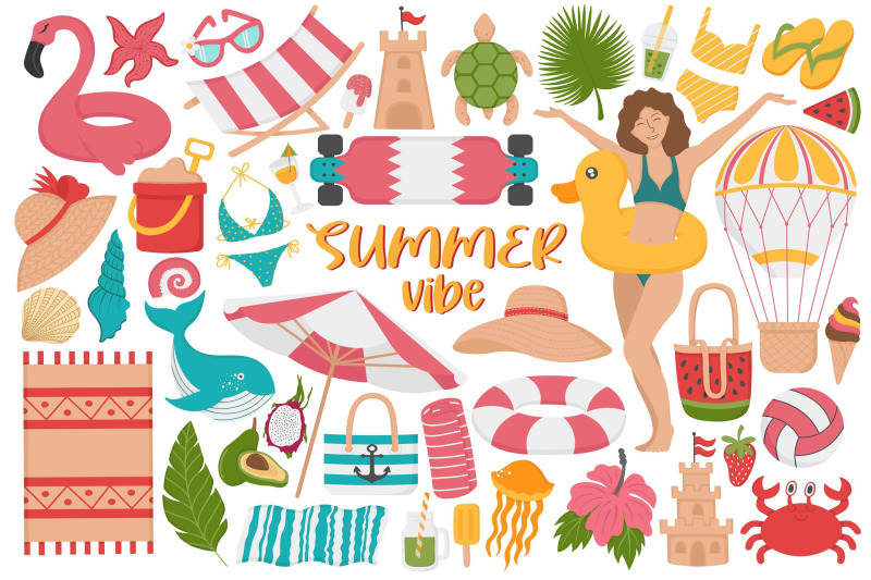 summer-vibe-clipart-set