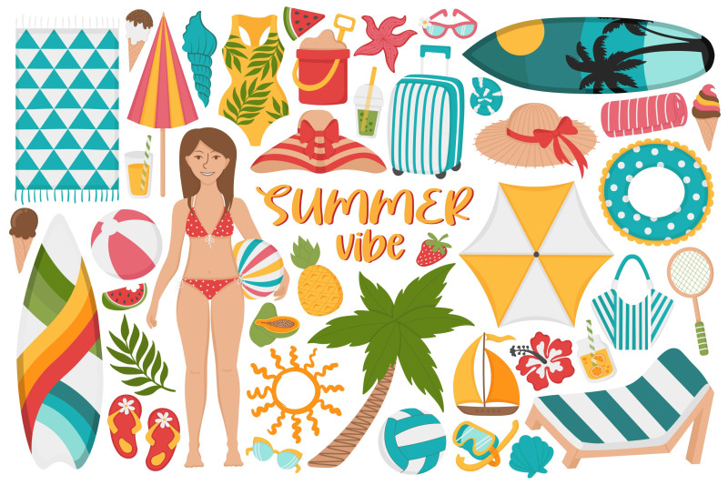 summer-vibe-clipart-set
