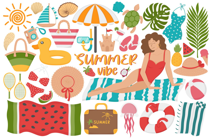 summer-vibe-clipart-set