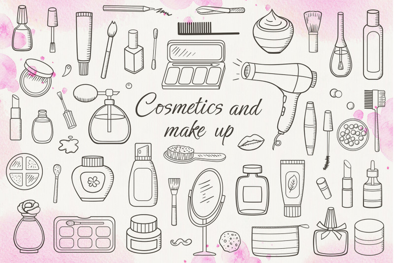 cosmetics-and-make-up-doodles