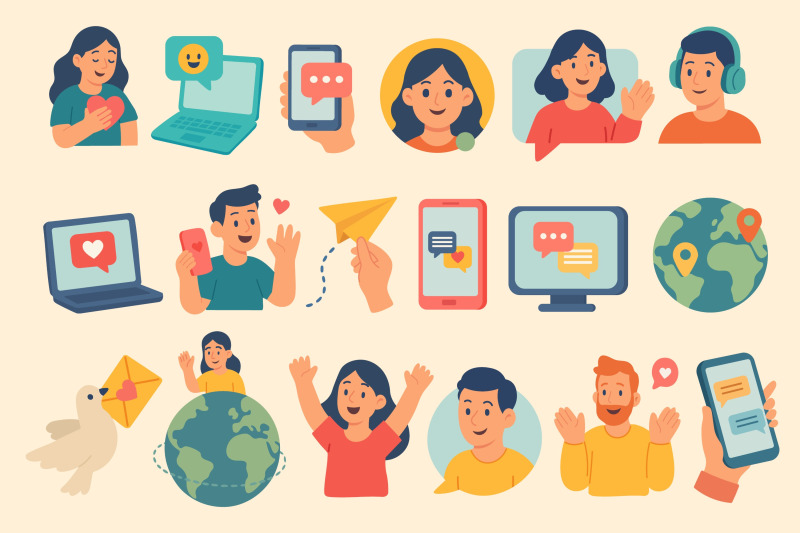 communication-clipart-set