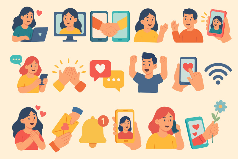 communication-clipart-set