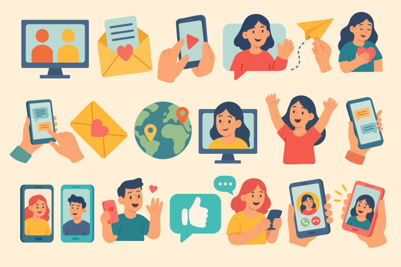 communication-clipart-set