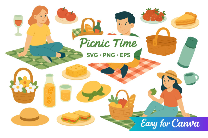 picnic-time-clipart-set