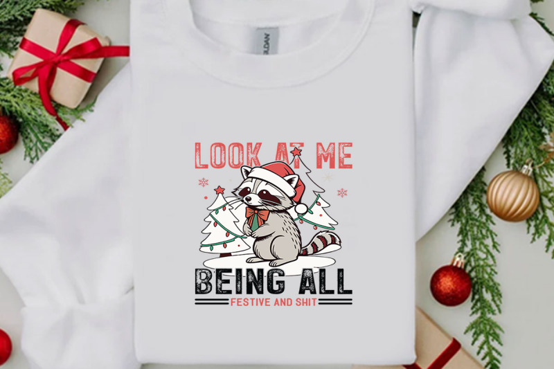 look-at-me-funny-christmas-t-shirt-design