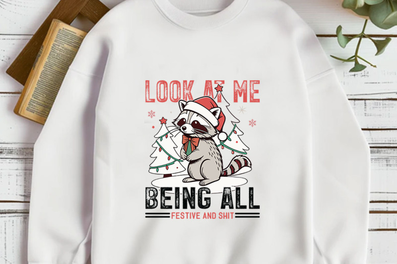 look-at-me-funny-christmas-t-shirt-design