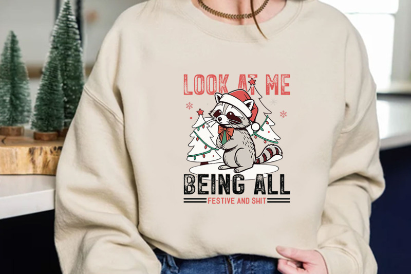 look-at-me-funny-christmas-t-shirt-design