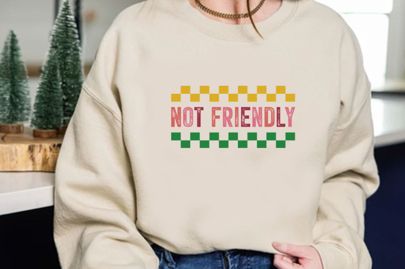 not-friendly-t-shirt-design