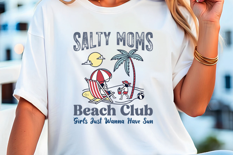 the-beach-club-trendy-summer-t-shirt-design