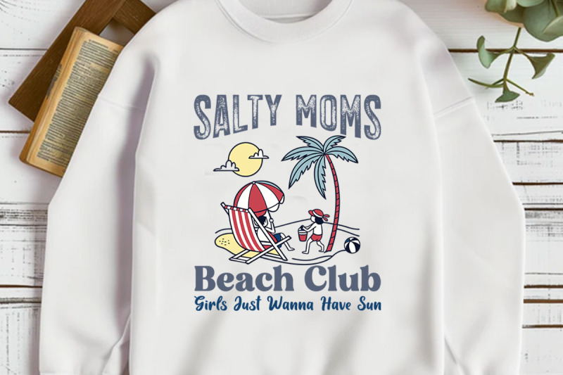 the-beach-club-trendy-summer-t-shirt-design