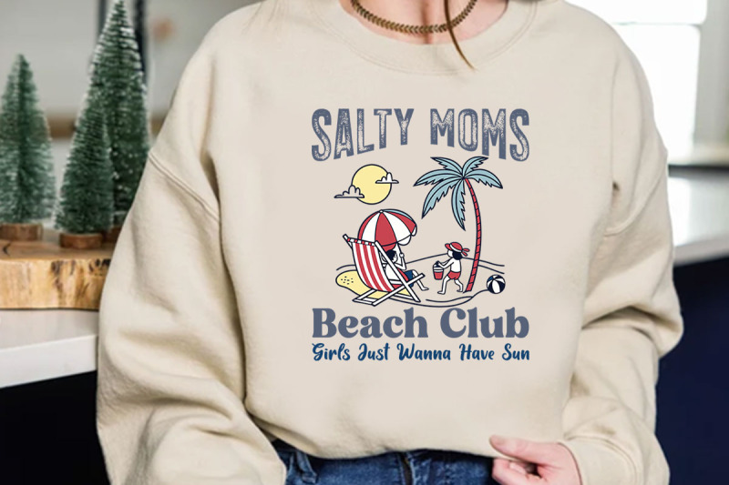 the-beach-club-trendy-summer-t-shirt-design