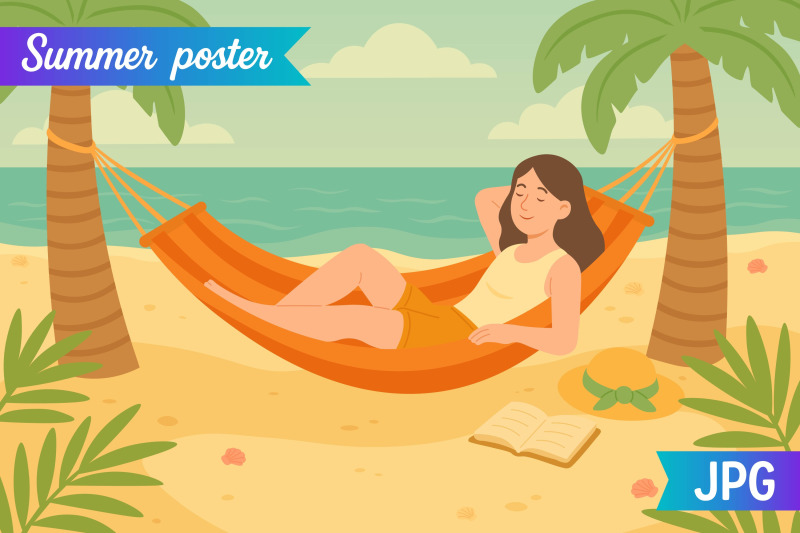 beach-hammock-poster
