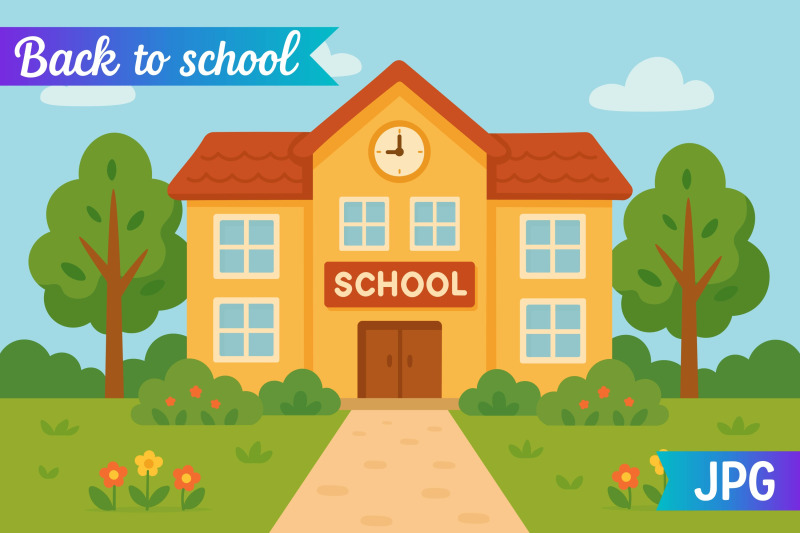 school-building-poster