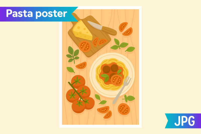 pasta-table-flat-lay