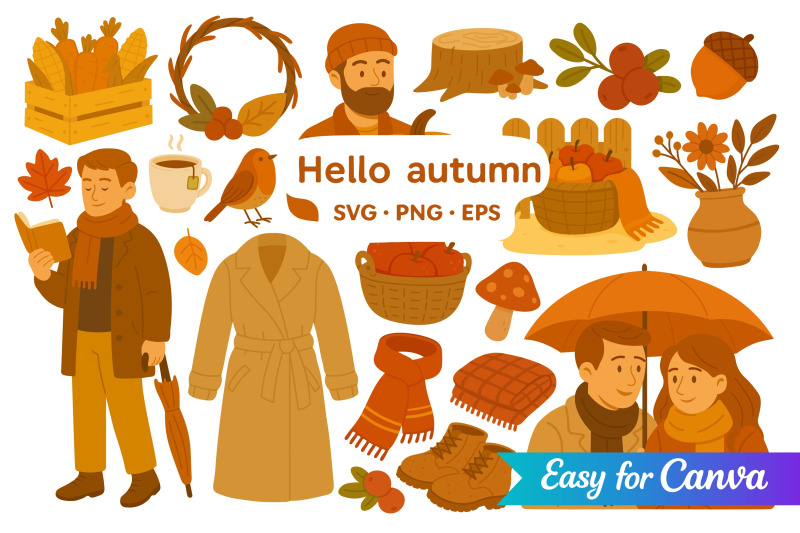 hello-autumn-clipart-set