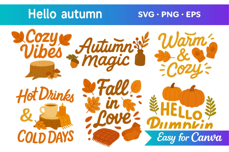 autumn-lettering-set