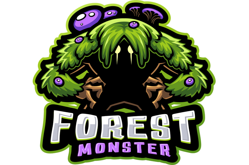 forest-monster-esport-mascot-logo-design