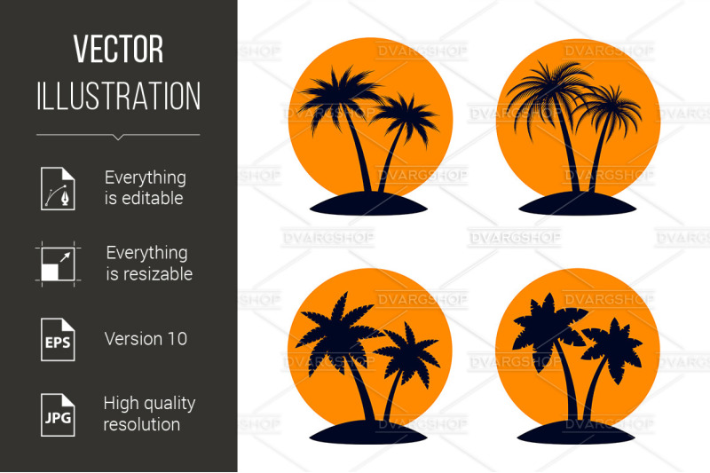 tropical-palm-trees