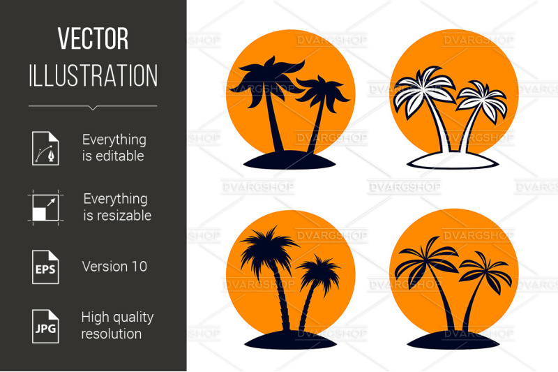 tropical-palm-trees
